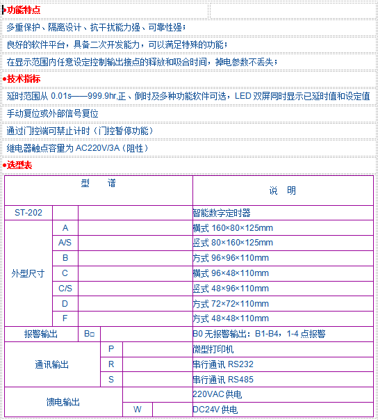 JK-202系列定時器